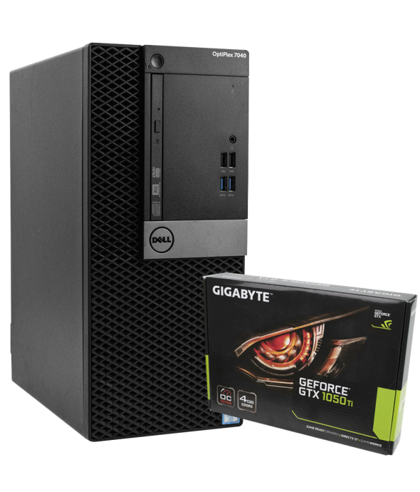 Системный блок Dell OptiPlex 7040 Intel Core i5 6400 16GB RAM 240GB SSD + Новая GeForce GTX 1050 Ti - 1