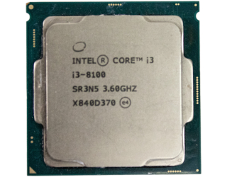 БУ Процесор Intel® Core™ i3-8100 (6 МБ кеш-пам'яті, тактова частота 3,60 ГГц) из Европы