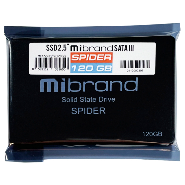 Накопитель SSD Mibrand Spider 120Gb SATAIII 2.5&quot; (MI2.5SSD/SP120GB) NEW - 3