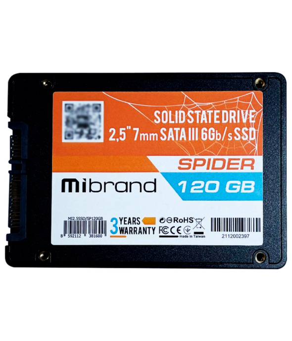 Накопитель SSD Mibrand Spider 120Gb SATAIII 2.5&quot; (MI2.5SSD/SP120GB) NEW - 1