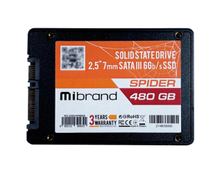 БУ Накопитель SSD Mibrand Spider 480Gb SATAIII 2.5&quot; (MI2.5SSD/SP480GB) NEW из Европы