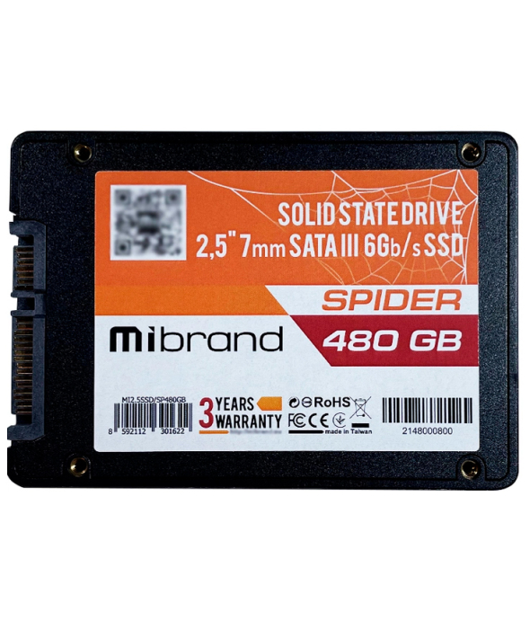 Накопичувач SSD Mibrand Spider 480Gb SATAIII 2.5&quot; (MI2.5SSD/SP480GB) NEW - 1