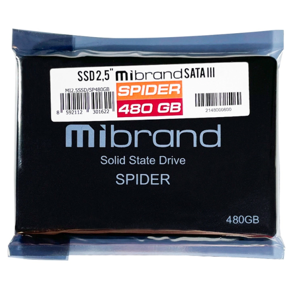 Накопитель SSD Mibrand Spider 480Gb SATAIII 2.5&quot; (MI2.5SSD/SP480GB) NEW - 2