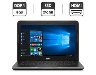 БУ Ноутбук Б-клас Dell Latitude 3380 / 13.3&quot; (1366x768) TN / Intel Core i3-6006U (2 (4) ядра по 2.0 GHz) / 8 GB DDR4 / 240 GB SSD / Intel HD Graphics 520 / WebCam / HDMI из Европы