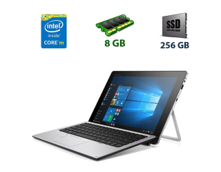 БУ Ноутбук-трансформер Б-клас HP Elite x2 1012 G1 / 12.1&quot; (1920x1080) IPS Touch / Intel Core m5-6Y57 (2 (4) ядра по 1.1-2.8 GHz) / 8 GB DDR3 / 256 GB SSD / Intel HD Graphics 515 / WebCam / USB 3.0 из Европы