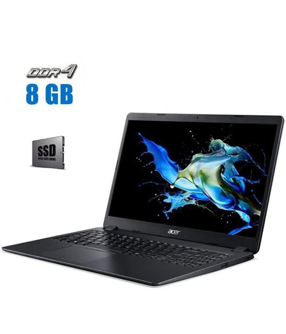 Ноутбук Acer Extensa 15 EX215 - 52 / 15.6&quot; (1920x1080) TN / Intel Core i3-1005g1 (2 (4) ядра по 1.2 - 3.4 GHz) / 8 GB DDR4 / 250 GB SSD / Intel UHD Graphics / WebCam / АКБ NEW - 1