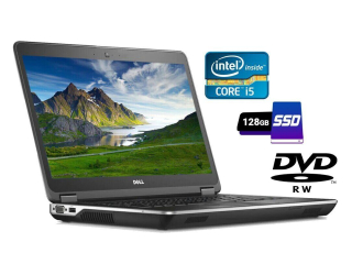 БУ Ноутбук Б-класс Dell Latitude E6440 / 14&quot; (1600x900) TN / Intel Core i5-4310M (2 (4) ядра по 2.7 - 3.4 GHz) / 4 GB DDR3 / 128 GB SSD / Intel HD Graphics 4600 / WebCam / DVD-RW / HDMI / Windows 10 лицензия из Европы