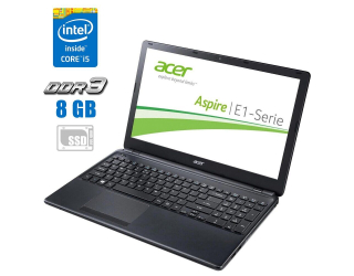БУ Ноутбук Б-класс Acer Aspire E1-572G / 15.6&quot; (1366x768) TN / Intel Core i3-4010U (2 (4) ядра по 1.7 GHz) / 8 GB DDR3 / 120 GB SSD / AMD Radeon HD 8670M, 1 GB DDR3, 64-bit / WebCam  из Европы