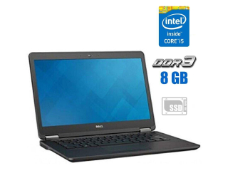 БУ Ультрабук Dell Latitude E7450 / 14&quot; (1920x1080) TN / Intel Core i5-5300U (2 (4) ядра по 2.3 - 2.9 GHz) / 8 GB DDR3 / 256 GB SSD / Intel HD Graphics 5500 / WebCam из Европы