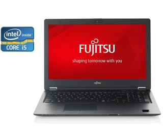 БУ Ноутбук Fujitsu LifeBook U758 / 15.6&quot; (1366x768) TN / Intel Core i5-8350U (4 (8) ядра по 1.7 - 3.6 GHz) / 8 GB DDR4 / 256 GB SSD / Intel UHD Graphics 620 / WebCam из Европы