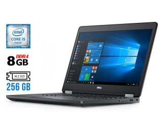 БУ Ноутбук Dell Latitude E5470 / 14&quot; (1920x1080) IPS / Intel Core i5-6300HQ (4 ядра по 2.3 - 3.2 GHz) / 8 GB DDR4 / 256 GB SSD M.2 / Intel HD Graphics 530 / WebCam / HDMI / Windows 10 лицензия из Европы