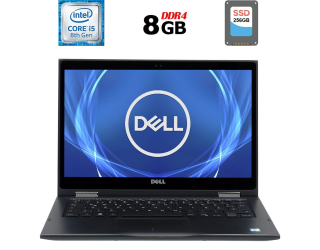 БУ Ноутбук-трансформер Б-класс Dell Latitude 3390 2-in-1 / 13.3&quot; (1920x1080) IPS Touch / Intel Core i5-8250U (4 (8) ядра по 1.6 - 3.4 GHz) / 8 GB DDR4 / 256 GB SSD / Intel UHD Graphics 620 / WebCam / USB 3.1 / HDMI / Windows 10 лицензия из Европы
