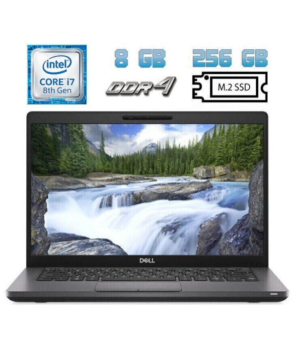 Ультрабук Б-клас Dell Latitude 5400 / 14&quot; (1920x1080) IPS / Intel Core i7 - 8665u (4 (8) ядра по 1.9-4.8 GHz) / 8 GB DDR4 / 256 GB SSD M. 2 / Intel UHD Graphics 620 / WebCam / USB 3.1 / HDMI / Windows 10 ліцензія - 1
