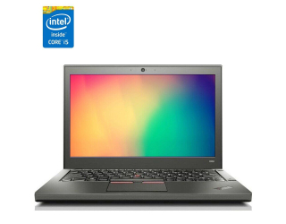 БУ Нетбук Б-класс Lenovo ThinkPad X250 / 12.5&quot; (1366x768) TN / Intel Core i5-5300U (2 (4) ядра по 2.3 - 2.9 GHz) / 4 GB DDR3 / 120 GB SSD / Intel HD Graphics 5500 / АКБ NEW из Европы