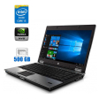 Ноутбук HP EliteBook 8440p / 14" (1600x900) TN / Intel Core i5-520M (2 (4) ядра по 2.4 - 2.93 GHz) / 4 GB DDR3 / 500 Gb HDD / nVidia NVS 3100M, 512 MB GDDR3, 64-bit / WebCam / DVD-RW - 1