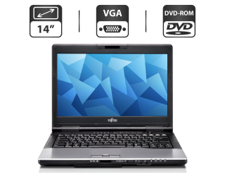 БУ Ноутбук Б-класс Fujitsu LifeBook S782 / 14&quot; (1366x768) TN / Intel Core i5-3210M (2 (4) ядра по 2.5 - 3.1 GHz) / 4 GB DDR3 / 500 GB HDD / Intel HD Graphics 4000 / DVD-ROM / VGA из Европы