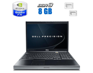 БУ Ноутбук Dell Precision M6400 / 17&quot; (1920x1200) TN / Intel Core 2 Duo T9900 (2 ядра по 3.06 GHz) / 8 GB DDR3 / 128 GB SSD + 320 GB HDD / nVidia GeForce FX 3700M, 1 GB GDDR3, 256-bit / DVD-RW из Европы