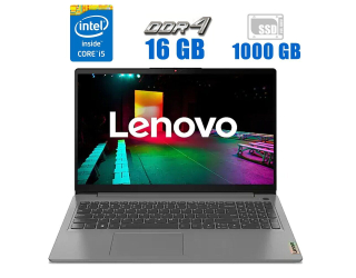 БУ Ноутбук Б-класс Lenovo IdeaPad 3 15ITL6 / 15.6&quot; (1920x1080) TN / Intel Core i5-1135G7 (4 (8) ядра по 2.4 - 4.2 GHz) / 16 GB DDR4 / 1000 GB SSD M.2 / Intel Iris Xe Graphics / АКБ из Европы