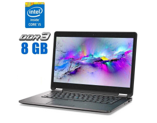 БУ Ноутбук Б-клас Dell Latitude E7470 / 14&quot; (1920x1080) TN / Intel Core i5 - 6300U (2 (4) ядра по 2.4-3.0 GHz) / 8 GB DDR4 / 256 GB SSD / Intel HD Graphics 520 / WebCam / Windows 10 Pro из Европы
