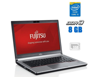 БУ Ноутбук Fujitsu LifeBook E734 / 13.3&quot; (1366x768) TN / Intel Core i5-4300M (2 (4) ядра по 2.6 - 3.3 GHz) / 8 GB DDR3 / 120 GB SSD / Intel HD Graphics 4600 / WebCam / Windows 10 Pro из Европы