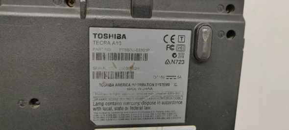 Ноутбук Toshiba Tecra A10 / 15.4&quot; (1280x800) TN / Intel Core 2 Duo P8400 (2 ядра по 2.26 GHz) / 4 GB DDR2 / 320 GB HDD / nVidia Quadro NVS 150M, 256 MB DDR2, 64-bit / WebCam / DVD-ROM - 8