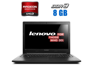 БУ Ноутбук Б-клас Lenovo G500 / 15.6&quot; (1366x768) TN / Intel Core i3-3110M (2 (4) ядра по 2.4 GHz) / 8 GB DDR3 / 256 GB SSD / AMD Radeon R5 M230, 1 GB DDR3, 64-bit / DVD-ROM из Европы