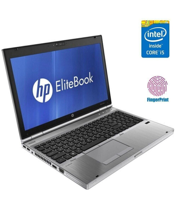 Ноутбук Б-клас HP EliteBook 8560p / 15.6&quot; (1366x768) TN / Intel Core i5 - 2540M (2 (4) ядра по 2.6-3.3 GHz) / 8 GB DDR3 / 120 GB SSD / Intel HD Graphics 3000 / WebCam / без АКБ - 1