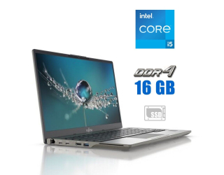 БУ Ультрабук Б-клас Fujitsu LifeBook U7411 / 14&quot; (1920x1080) TN / Intel Core i5 - 1135g7 (4 (8) ядра по 2.4-4.2 GHz) / 16 GB DDR4 / 512 GB SSD M. 2 / Intel Iris XE Graphics / WebCam из Европы