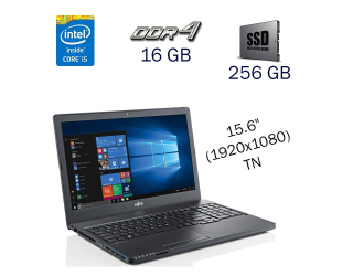 БУ Ноутбук Fujitsu LifeBook A357 / 15.6&quot; (1920х1080) TN / Intel Core i5-7200U (2 (4) ядра по 2.5 - 3.1 GHz) / 16 GB DDR4 / 256 GB SSD / WebCam / Windows 10 PRO Lic из Европы