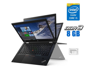 БУ Ноутбук-трансформер Lenovo ThinkPad X1 Yoga / 14&quot; (1920x1080) IPS Touch / Intel Core i5 - 6300U (2 (4) ядра по 2.4-3.0 GHz) / 8 GB DDR4 / 256 GB SSD / Intel HD Graphics 520 / WebCam из Европы