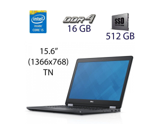 БУ Ноутбук Dell Precision 3510 / 15.6&quot; (1366x768) TN / Intel Core i5-6300HQ (4 ядра по 2.3 - 3.2 GHz) / 16 GB DDR4 / 512 GB SSD / AMD Radeon R9 M360, 2 GB GDDR5, 128-bit / WebCam / HDMI из Европы