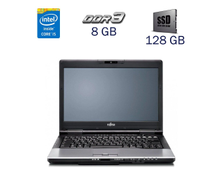 БУ Ноутбук Fujitsu LifeBook E752 / 15.6&quot; (1600x900) TN / Intel Core i5-3320M (2 (4) ядра по 2.6 - 3.3 GHz) / 8 GB DDR3 / 128 GB SSD / WebCam / Intel HD Graphics 4000 / Windwos 10 PRO Lic из Европы