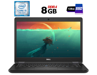 БУ Ноутбук Dell Latitude 5480 / 14&quot; (1366x768) TN / Intel Core i5-7440HQ (4 ядра по 2.8 - 3.8 GHz) / 8 GB DDR4 / 128 GB SSD / Intel HD Graphics 630 / WebCam / USB 3.1 / HDMI из Европы
