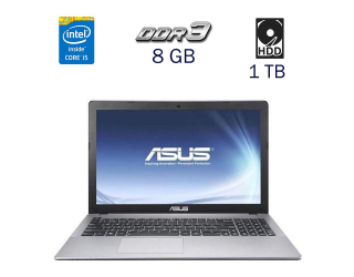 БУ Ігровий ноутбук Asus R510L/ 15.6 &quot; (1366x768) TN / Intel Core i5-4210U (2 (4) ядра по 1.7 - 2.7 GHz) / 8 GB DDR3 / 1 TB HDD / ASUS GeForce 820M, 2 GB DDR3, 64-bit / WebCam / Windows 10 PRO Lic из Европы