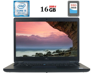 БУ Ноутбук Dell Latitude 5490 / 14&quot; (1920x1080) TN / Intel Core i5-8350U (4 (8) ядра по 1.7 - 3.6 GHz) / 16 GB DDR4 / 256 GB SSD / Intel UHD Graphics 620 / WebCam / USB 3.1 / HDMI из Европы