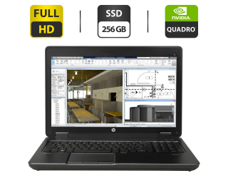 БУ Рабочая станция HP Zbook 15 G2 / 15.6&quot; (1920x1080) TN / Intel Core i7-4810MQ (4 (8) ядра по 2.8 - 3.8 GHz) / 16 GB DDR3 / 256 GB SSD / nVidia Quadro K2100M, 2 GB GDDR5, 128-bit / WebCam / DVD-ROM / VGA из Европы