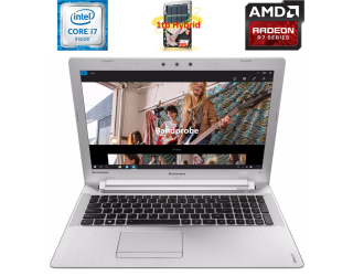 БУ Ноутбук Б-класс Lenovo IdeaPad 500-15ISK / 15.6&quot; (1920x1080) TN / Intel Core i7-6500U (2 (4) ядра по 2.5 - 3.1 GHz) / 16 GB DDR3 / 1000 GB SSHD / AMD Radeon R7 M360, 2 GB DDR3, 64-bit / WebCam / DVD-RW / HDMI из Европы