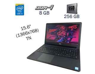 БУ Ноутбук Б-клас Dell Vostro 15-3568 / 15.6&quot; (1366x768) TN / Intel Core i5 - 7200U (2 (4) ядра по 2.5-3.1 GHz) / 8 GB DDR4 / 256 GB SSD Samsung / WebCam / Windows 10 PRO Lic из Европы