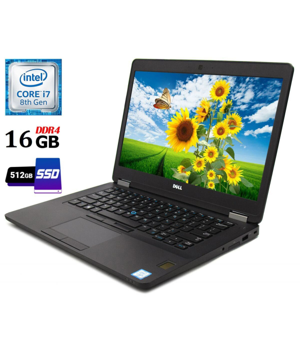 Ноутбук Б-класс Dell Latitude 5490 / 14&quot; (1920x1080) TN / Intel Core i7-8650U (4 (8) ядра по 1.9 - 4.2 GHz) / 16 GB DDR4 / 512 GB SSD / Intel UHD Graphics 620 / WebCam / USB 3.1 / HDMI - 1