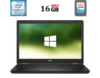 БУ Ноутбук Dell Latitude 5591 / 15.6&quot; (1920x1080) TN / Intel Core i5-8400H (4 (8) ядра по 2.5 - 4.2 GHz) / 16 GB DDR4 / 256 GB SSD / Intel UHD Graphics 630 / WebCam / USB 3.1 / HDMI из Европы
