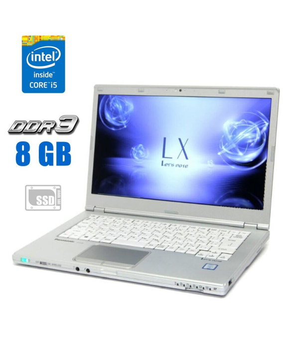 Защищенный ноутбук Panasonic CF-LX6 / 14&quot; (1920x1080) IPS / Intel Core i5-7300U (2 (4) ядра по 2.6 - 3.5 GHz) / 8 GB DDR3 / 256 GB SSD / Intel HD Graphics 620 / WebCam - 1