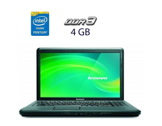 БУ Ноутбук Б-класс Lenovo G550 / 15.6&quot; (1366x768) TN / Intel Pentium T4500 (2 ядра по 2.3 GHz) / 4 GB DDR3 / 250 GB HDD / Intel GMA Graphics 4500M / WebCam / АКБ не держит из Европы