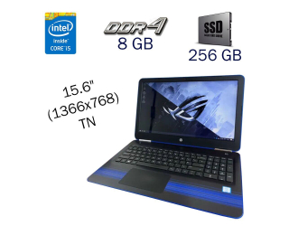 БУ Ультрабук HP Pavilion 15U183AS / 15.6&quot; (1366x768) TN / Intel Core i5-7200U (2 (4) ядра по 2.5 - 3.1 GHz) / 8 GB DDR4 / 256 GB SSD Samsung / Intel HD Graphics 620 / WebCam / Windows 10 PRO Lic из Европы