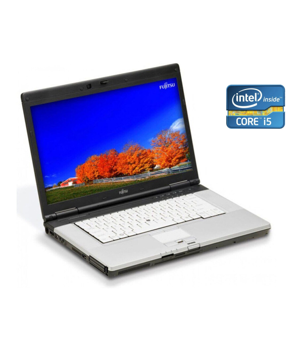 Ноутбук Fujitsu LifeBook E780 / 15.6&quot; (1366x768) TN / Intel Core i5-520M (2 (4) ядра по 2.4 - 2.93 GHz) / 8 GB DDR3 / 128 GB SSD / Intel HD Graphics / WebCam / DVD-ROM / Win 10 Pro - 1