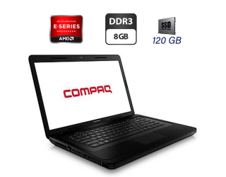 БУ Ноутбук Б-класс HP Compaq Presario CQ57 / 15.6&quot; (1366x768) TN / AMD E300 (2 ядра по 1.3 GHz) / 8 GB DDR3 / 120 GB SSD / AMD Radeon HD 6310 Graphics / WebCam / DVD-ROM / VGA из Европы