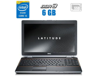БУ Ноутбук Б-класс Dell Latitude E6520 / 15.6&quot; (1366x768) TN / Intel Core i5-2540M (2 (4) ядра по 2.6 - 3.3 GHz) / 6 GB DDR3 / 128 GB SSD / Intel HD Graphics 3000 / WebCam / DVD-RW из Европы