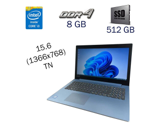 БУ Ноутбук Lenovo IdeaPad 320-15ISK / 15.6&quot; (1366x768) TN / Intel Core i3-6006U (2 (4) ядра по 2.0 GHz) / 8 GB DDR4 / 512 GB SSD / Intel HD Graphics 520 / WebCam / Windows 10 PRO Lic из Европы
