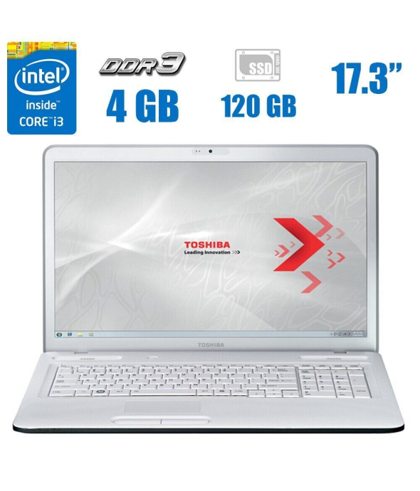 Ноутбук Toshiba Satellite C670 / 17.3&quot; (1600x900) TN / Intel Core i3-2310M (2 (4) ядра по 2.1 GHz) / 4 GB DDR3 / 120 GB SSD / Intel HD Graphics 3000 / WebCam - 1