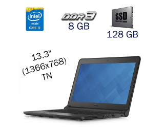 БУ Ультрабук Dell Latitude 3350 / 13.3&quot; (1366x768) TN / Intel Core i3-5005U (2 (4) ядра по 2.0 GHz) / 8 GB DDR3 / 128 GB SSD / Intel HD Graphics 5500 / WebCam / Windows 10 PRO Lic из Европы