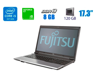 БУ Ноутбук Fujitsu Lifebook N532 / 17.3&quot; (1600x900) TN / Intel Core i5-3230M (2 (4) ядра по 2.6 - 3.2 GHz) / 8 GB DDR3 / 120 GB SSD / nVidia GeForce GT 620M, 1 GB DDR3, 64-bit / WebCam / USB 3.0 / HDMI из Европы